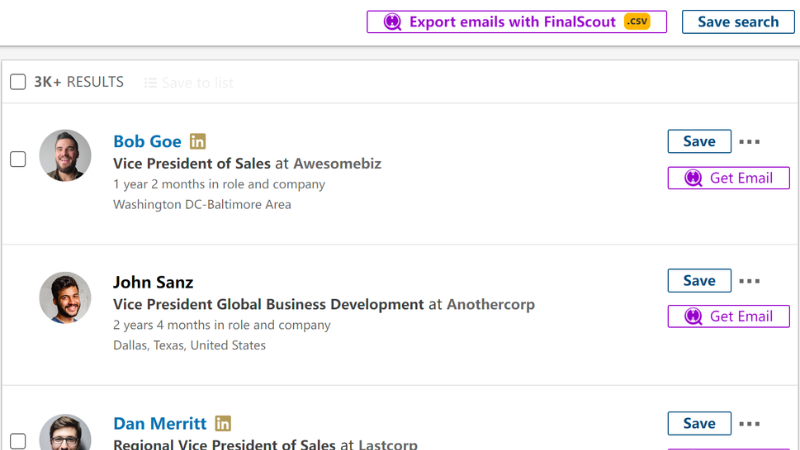 FinalScout Review: A Chrome Extension for Finding and Connecting with LinkedIn Users 4 finalscout1