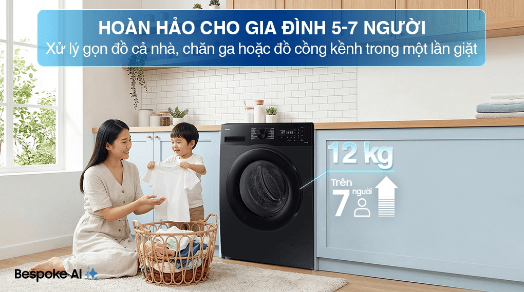 Máy giặt Samsung Inverter 12 kg WW12CGC04DABSV