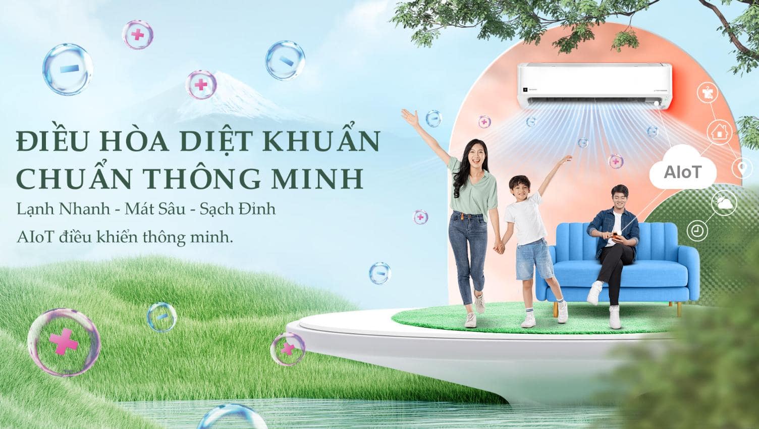 Máy lạnh Sharp Inverter 2 HP AH-XP18CSWA