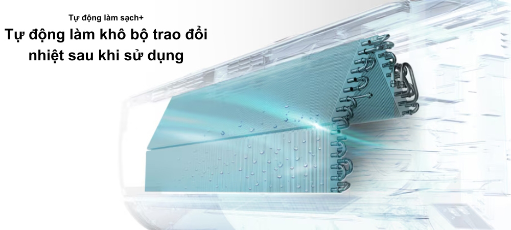 Công nghệ Auto Clean+ giúp hạn chế ẩm mốc và mùi hôi trong máy lạnh IAC18B1