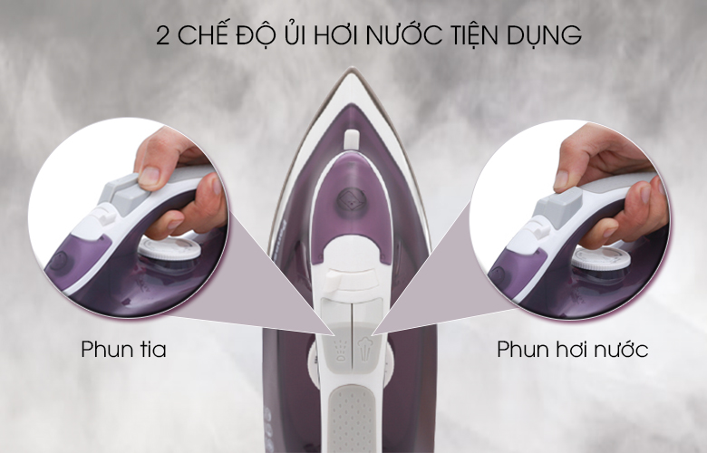 2 chế độ ủi hơi nước - Bàn ủi hơi nước Panasonic NI-M300TVRA 2 chế độ ủi hơi nước - Bàn ủi hơi nước Panasonic NI-M300TVRA