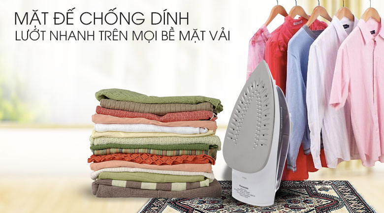 mặt đế chống dính - Bàn ủi hơi nước Panasonic NI-M300TVRA mặt đế chống dính - Bàn ủi hơi nước Panasonic NI-M300TVRA