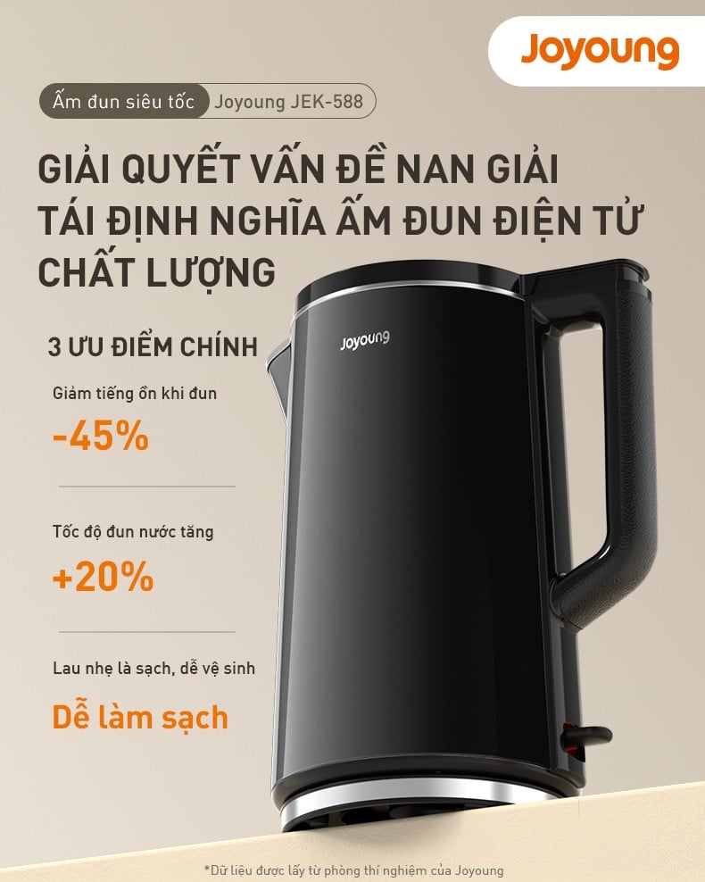 Joyoung Bình đun siêu tốc Joyoung 1.7 lít JEK-588
