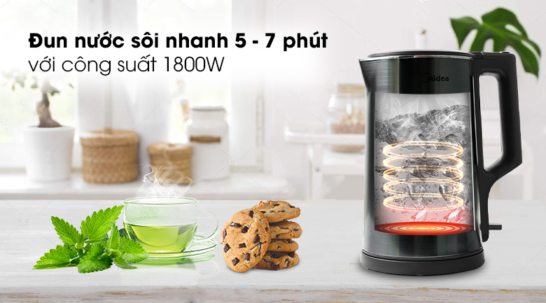 Công suất - Bình đun siêu tốc Midea MK-317DC