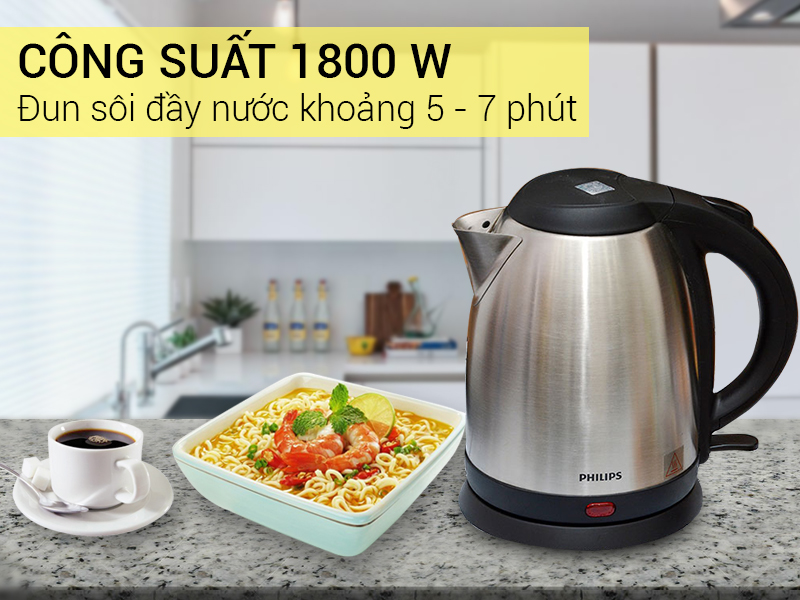 Bình đun siêu tốc Philips 1.5 lít HD9306