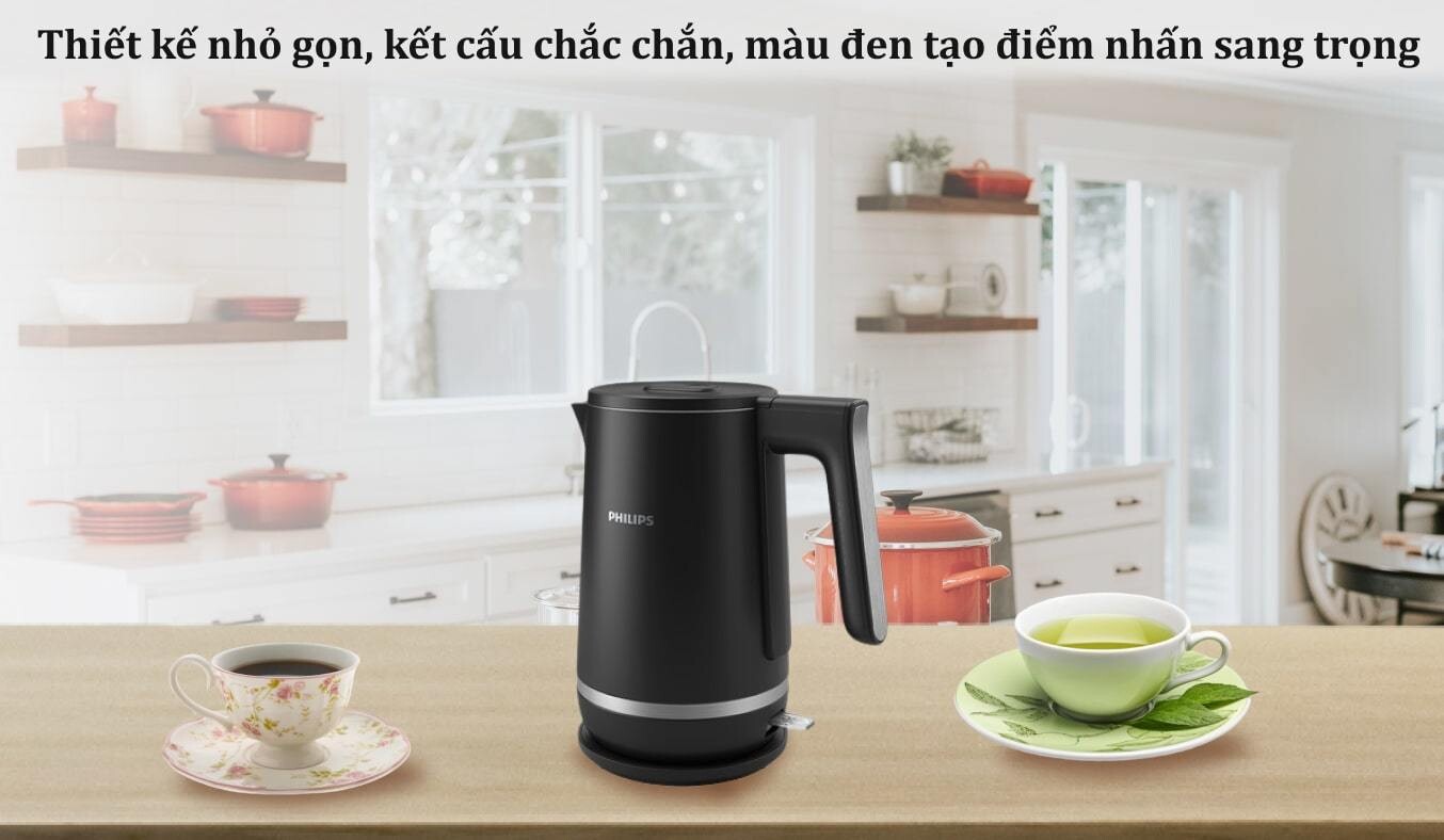 Bình đun siêu tốc Philips 1.7 lít HD9395/90