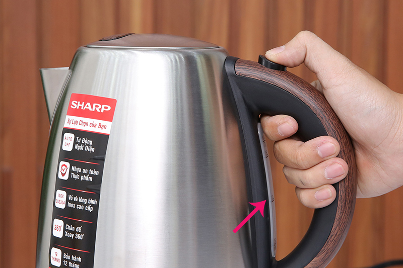 Thang đo mực nước - Bình đun siêu tốc Sharp 1.7 lít EKJ-17EVSD-WD
