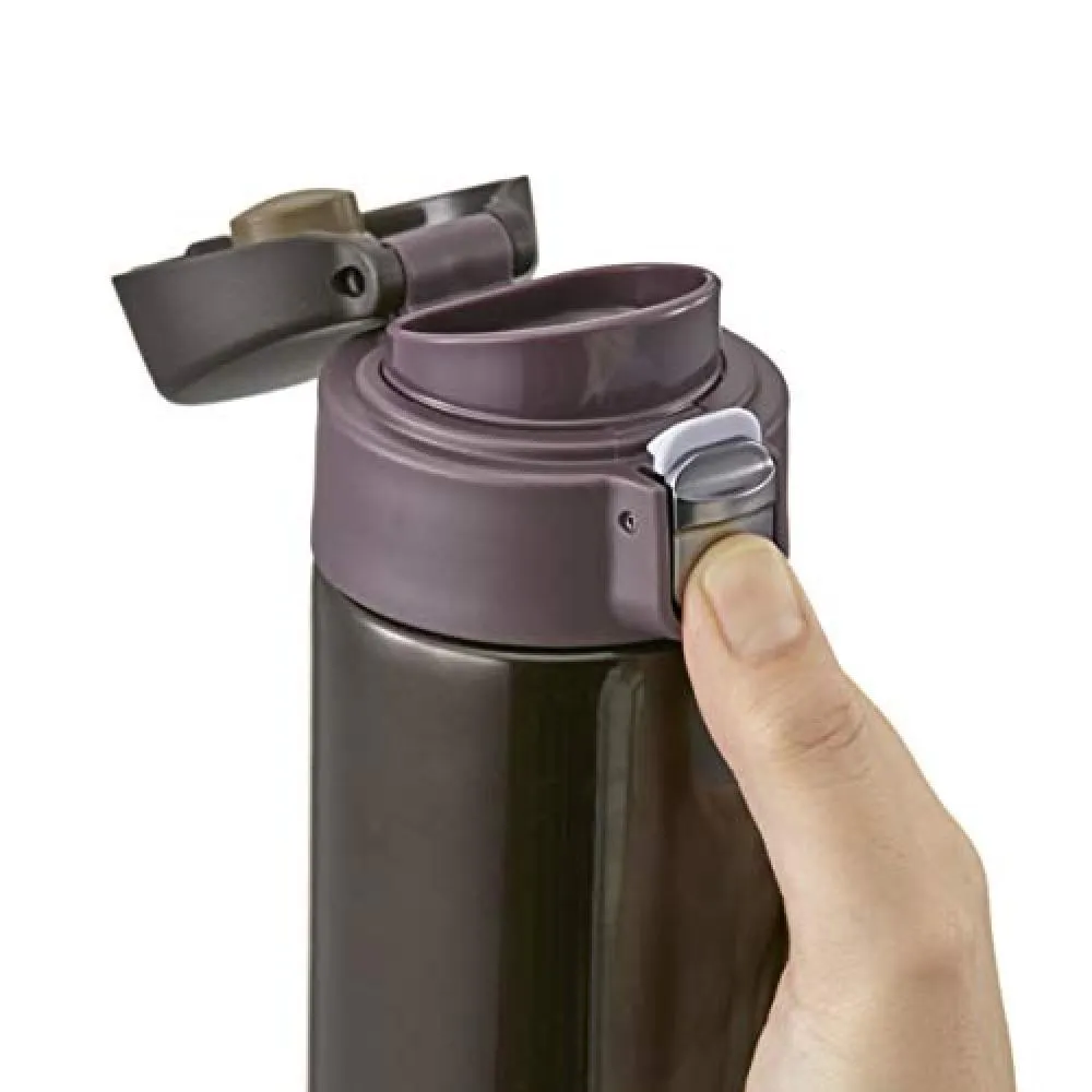 binh-giu-nhiet-inox-360-ml-tiger-mmj-a361-tc-28616-1 TIGER Tiger Thermos (TIGER) Mug Bottle Chocolate Brown 360ml Sahara MMJ-A361 -TC - want.jp