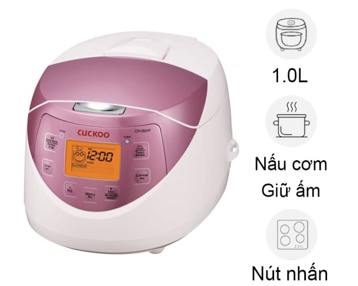 Nồi cơm điện tử Cuckoo 1 lít CR-0631F/IVPIVNCV