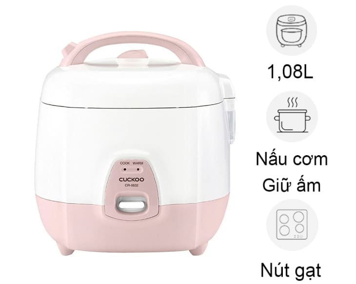 Nồi cơm điện nắp gài Cuckoo 1.08 lít CR-0632/IPVNCV