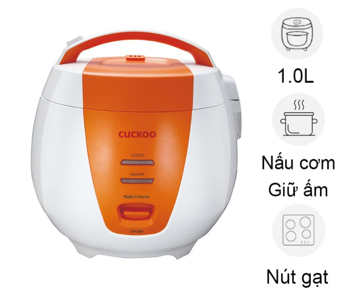 Nồi cơm điện nắp gài Cuckoo 1 lít CR-0661/ORVNCV