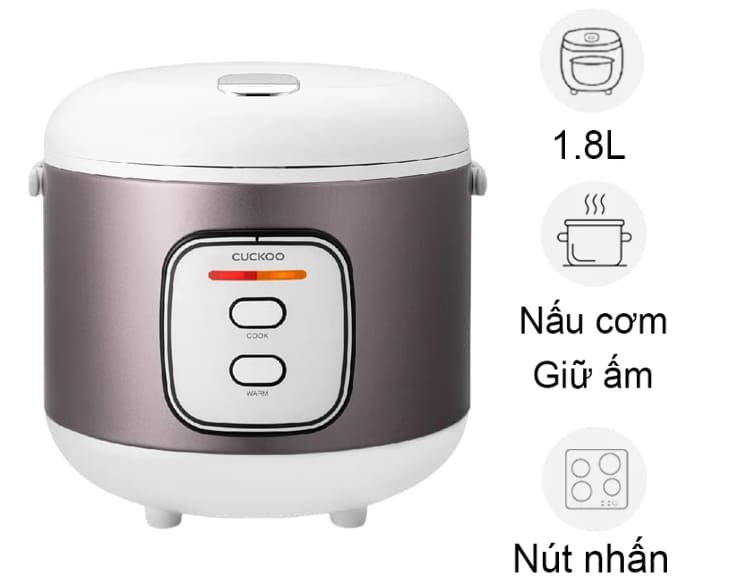 Nồi cơm điện nắp gài Cuckoo 1.8 lít CR-1005/BSWHCRVNCV