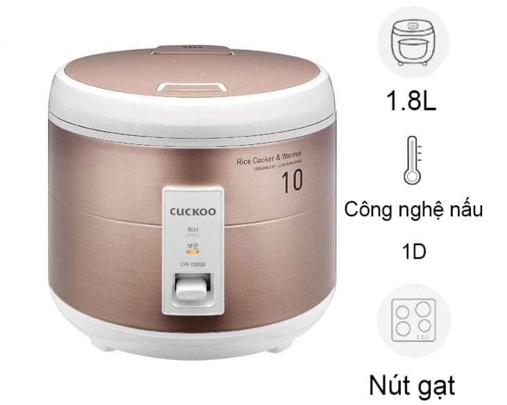 Nồi cơm điện Cuckoo 1.8 lít CR-1065/MTBRVNCV
