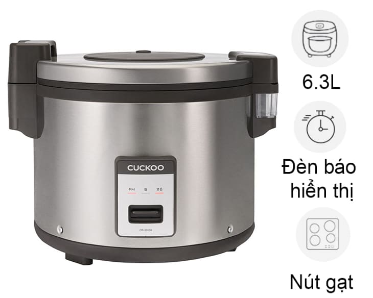 Nồi cơm điện nắp gài Cuckoo 6.3 lít CR-3555