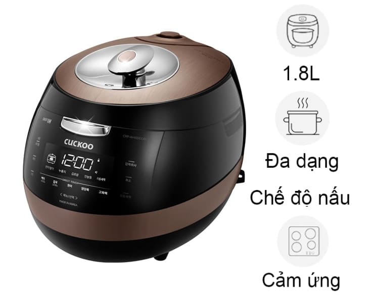 Nồi cơm áp suất cao tần Cuckoo CRP-AHXB1008F