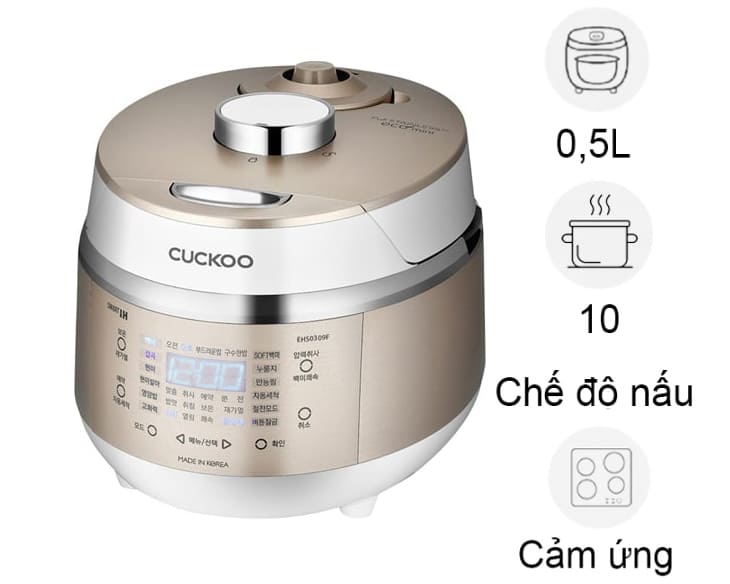 Nồi cơm áp suất cao tần Cuckoo CRP-EHS0309F