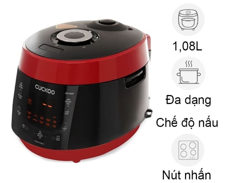 Nồi cơm áp suất Cuckoo 1.08 lít CRP-PK0600F/BKRDVN