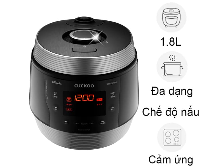 Nồi cơm áp suất Cuckoo 1.8 lít CRP-QW1000F/SIBKVNCV