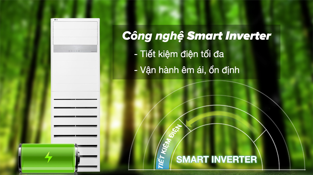 Điều hòa tủ đứng LG Inverter 30000 BTU ZPNQ30GR5E0 - Công nghệ Smart Inverter tiết kiệm điện hiệu quả, vận hành êm ái Điều hòa tủ đứng LG Inverter 30000 BTU ZPNQ30GR5E0 - Công nghệ Smart Inverter tiết kiệm điện hiệu quả, vận hành êm ái