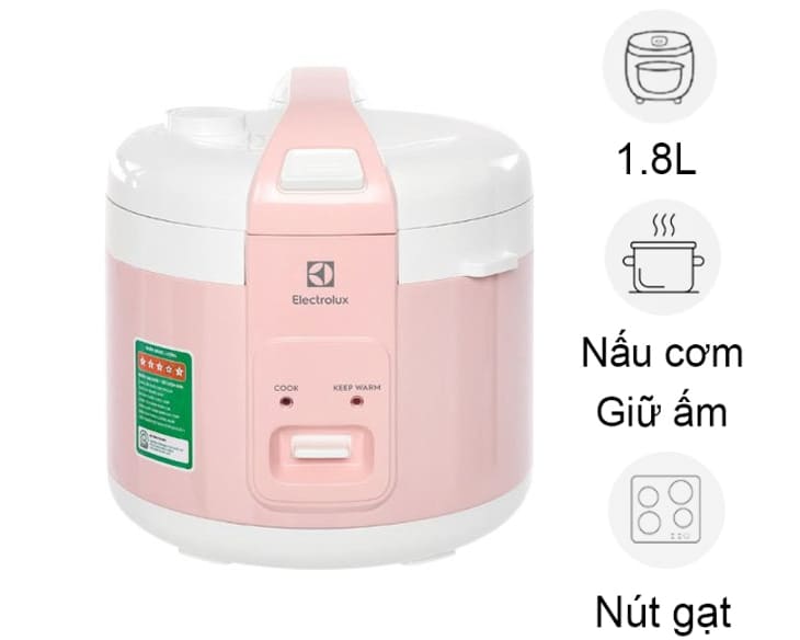 Nồi cơm nắp gài Electrolux 1.8 lít E4RC1-320P