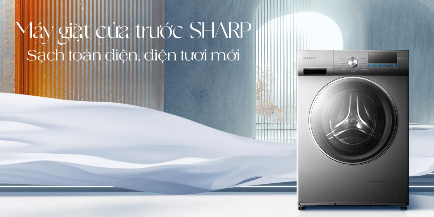 Máy giặt Sharp Inverter 11 kg ES-FM110CB-DG