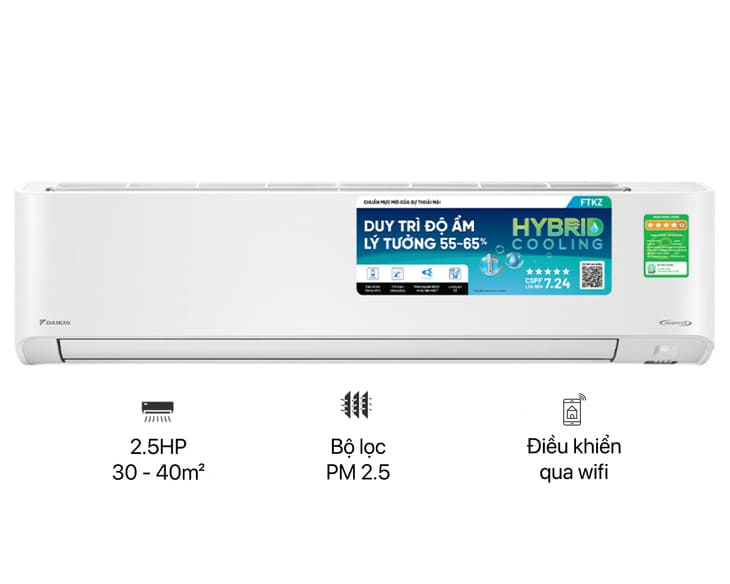 Máy lạnh Daikin Inverter 2.5 HP FTKZ60VVMV