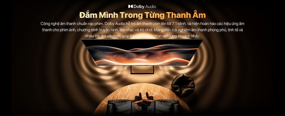 Âm thanh Dolby Audio Tivi Coocaa Full HD 43 Inch 43Z85