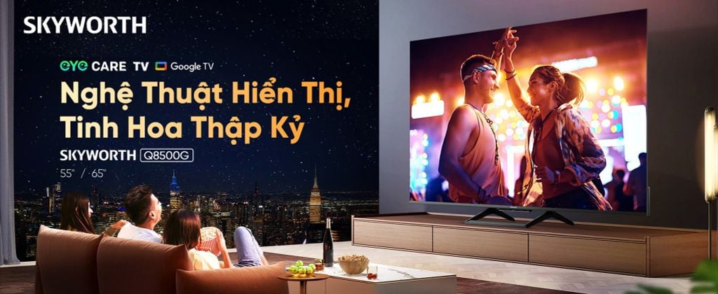 Google Tivi QLED Skyworth 4K 55 Inch 55Q8500G