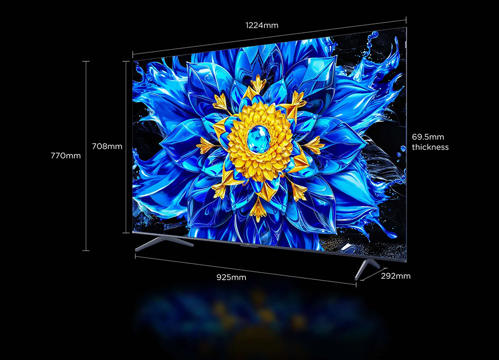 Google Tivi TCL QD-Mini LED 4K 55 Inch 55P8LS