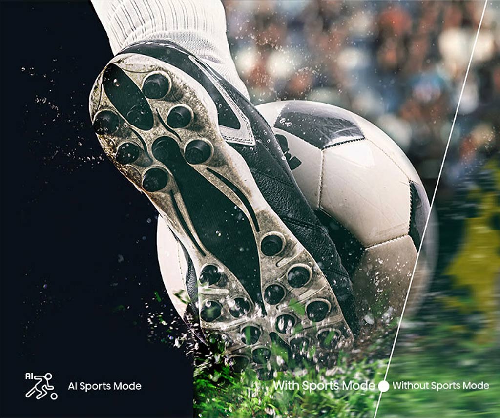 Hiển thị trận đấu gay cấn mượt mà hơn nhờ AI Sports Mode