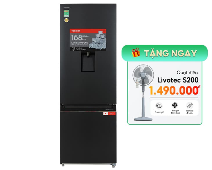 Tủ lạnh Toshiba Inverter 321 Lít GR-RB405WEA-PMV(06)-MG