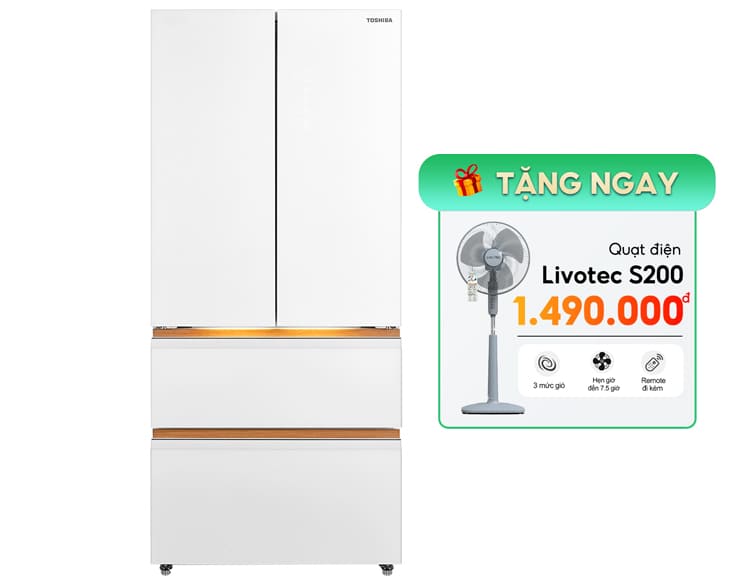 Tủ lạnh Toshiba Inverter 533 Lít GR-RF690WI-PGV(67)