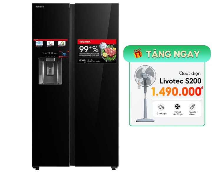 Tủ lạnh Toshiba Inverter 568 Lít GR-RS755WIA-PGV(22)-XK