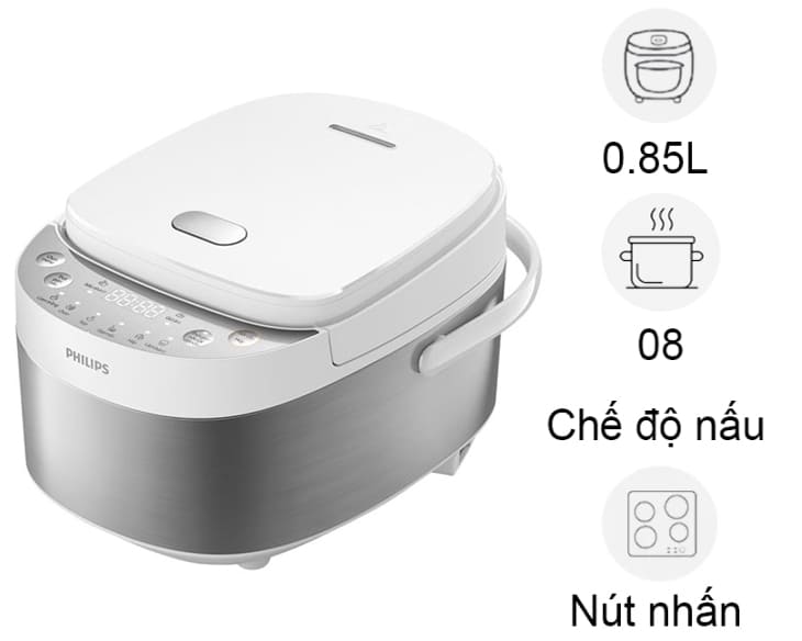 Nồi cơm điện tử Philips 0.8 lít HD3170/66