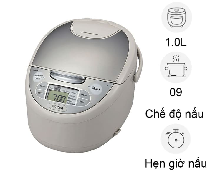Nồi cơm điện tử Tiger 1 lít JAX-S10W