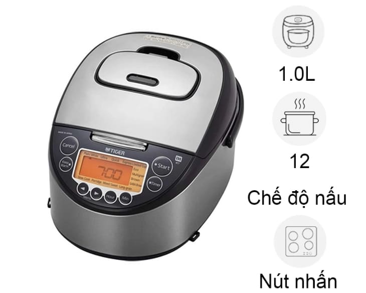 Nồi cơm cao tần Tiger 1 lít JKT-D10V
