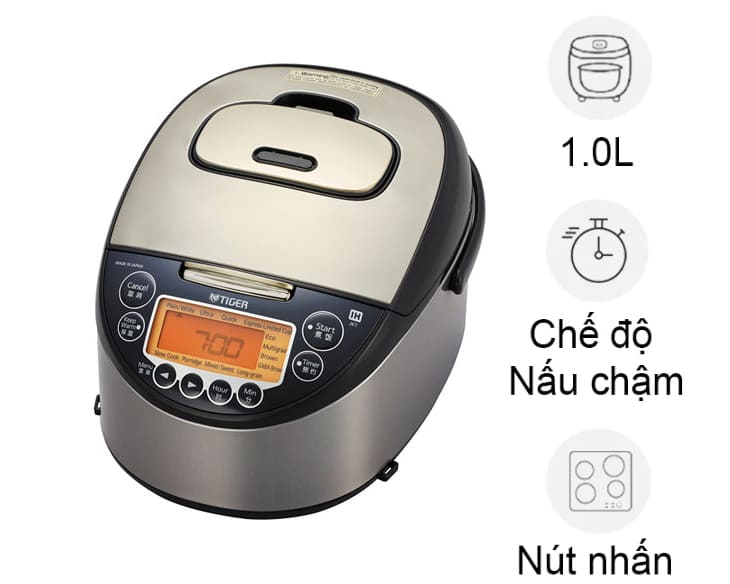 Nồi cơm điện tử cao tần Tiger 1 lít JKT-F10W