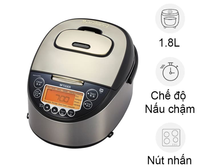 Nồi cơm điện tử cao tần Tiger 1.8 lít JKT-F18W