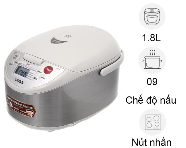Nồi cơm cao tần Tiger 1.8 lít JKW-A18W