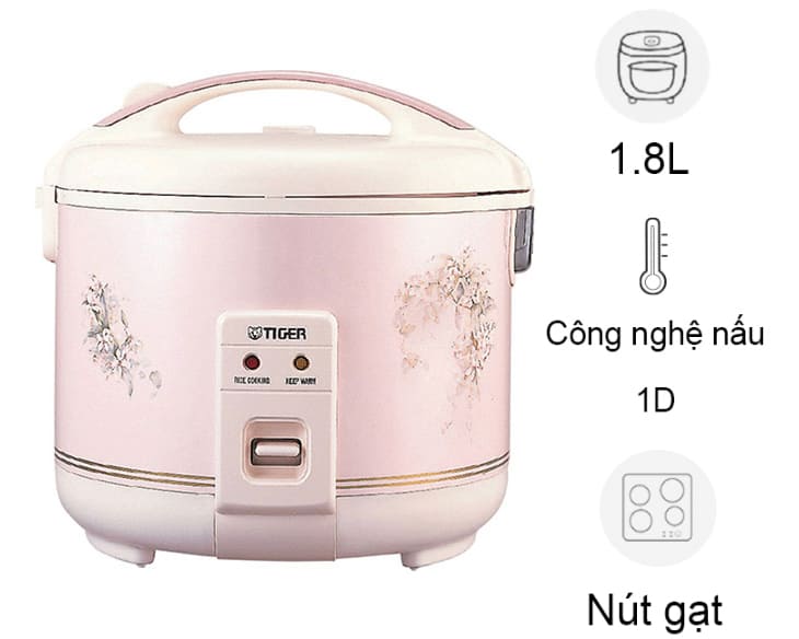 Nồi cơm điện nắp gài Tiger 1.8 lít JNP-1800-FK