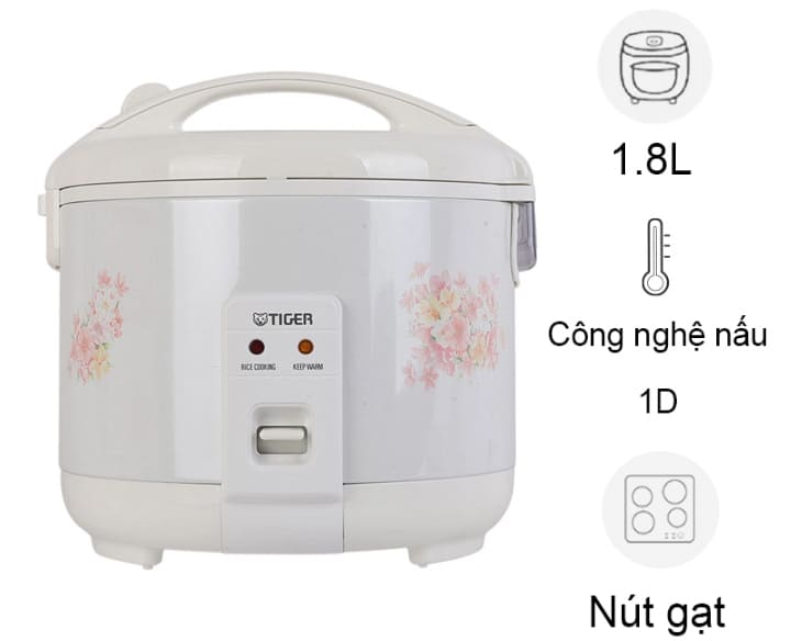Nồi cơm điện nắp gài Tiger 1.8 lít JNP-1800-FL