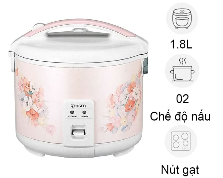 Nồi cơm điện nắp gài Tiger 1.8 lít JNP-1803-NA