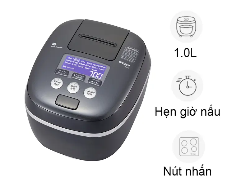 Nồi cơm cao tần áp suất Tiger 1 lít JPC-W10W
