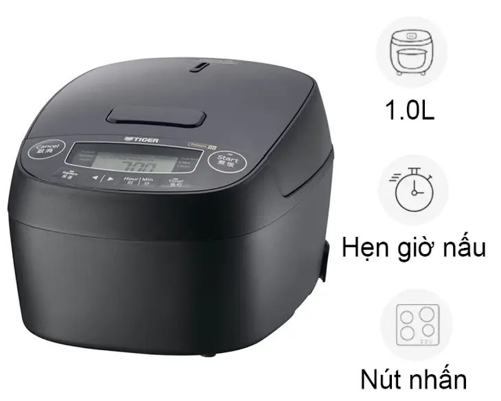 Nồi cơm cao tần áp suất Tiger 1 lít JPV-H10W