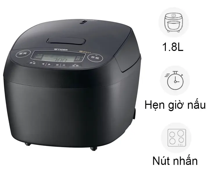 Nồi cơm cao tần áp suất Tiger 1.8 lít JPV-H18W