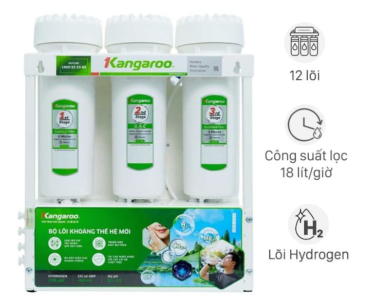 Máy lọc nước Hydrogen Kangaroo KGHP12K