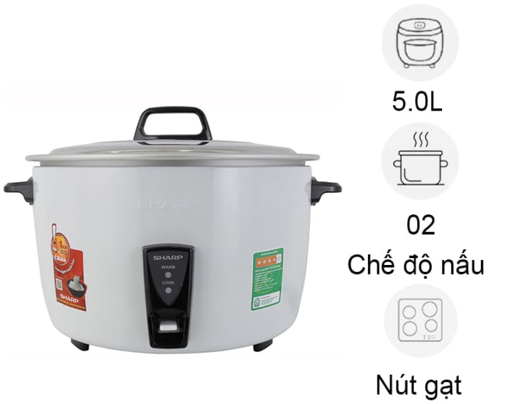Nồi cơm nắp rời Sharp 5 lít KSH-D55V