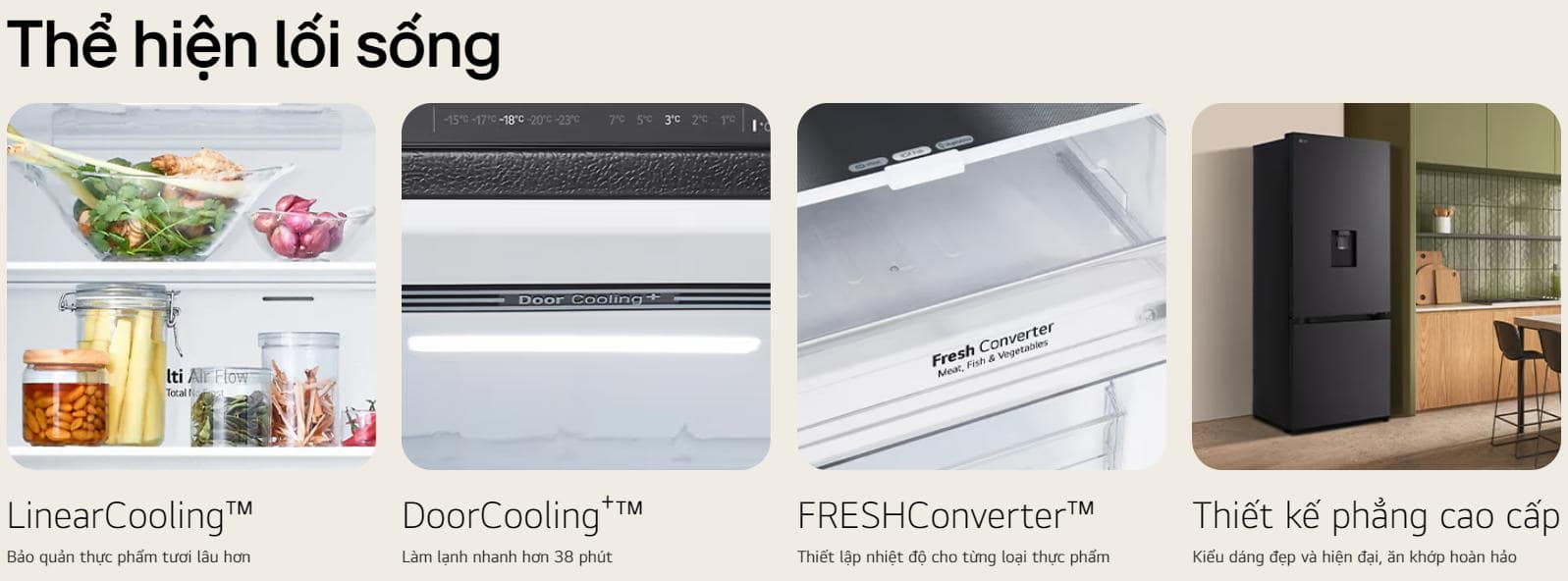 Tủ lạnh LG Inverter 332 lít LBD33BLMA