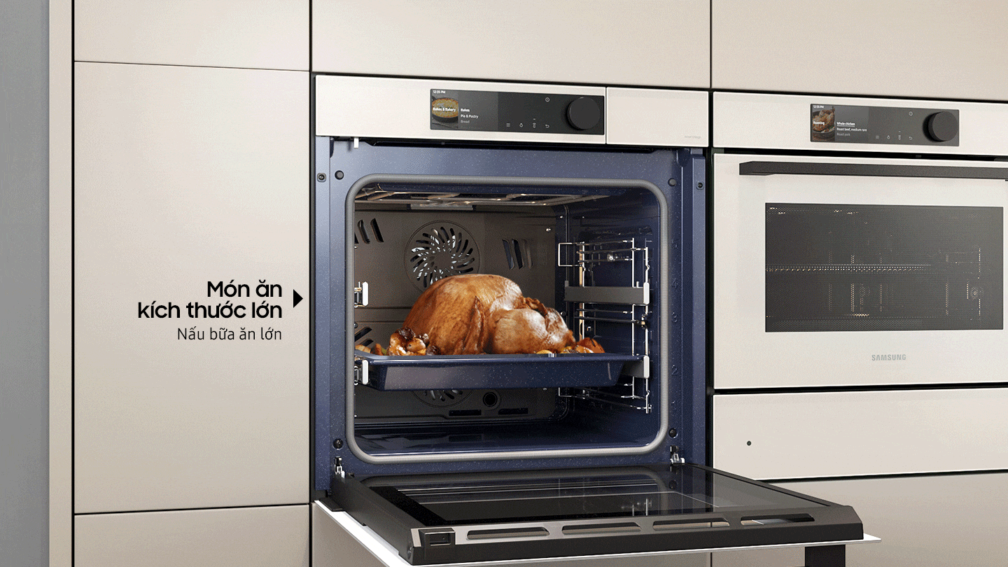 Lò nướng Samsung Bespoke 76 lít NV7B6675CAA/SV