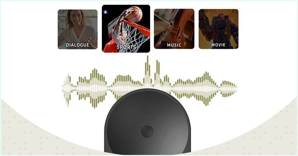 Chế độ AI Adaptive Sound loa Music Studio Samsung HW-LS50H/XV
